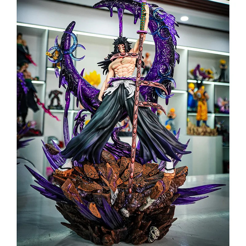 45cm Demon Slayer Kokushibo Figure PVC Anime Statue Collectible