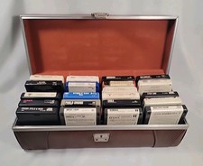 Vintage SAVOY 8 Track Carrier Case Includes 21 Tapes Holds 24 Tapes