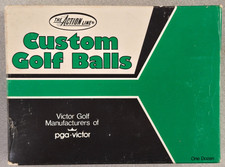 Vintage PGA Victor Custom Golf Balls - Full Dozen 12 - New Old Stock Made USA