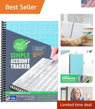 Deluxe Debit Card Ledger Notebook - 1 Pack, 2600 Lines for Organized Finances