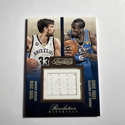 2012 Timeless Treasures Revolution Materials /75 Marc Gasol Serge Ibaka  