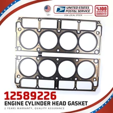 Pair Cylinder Head Gaskets Set 12589226 For Chevy GMC LS1/LS6 MLS 4.8L 5.3L 5.7L