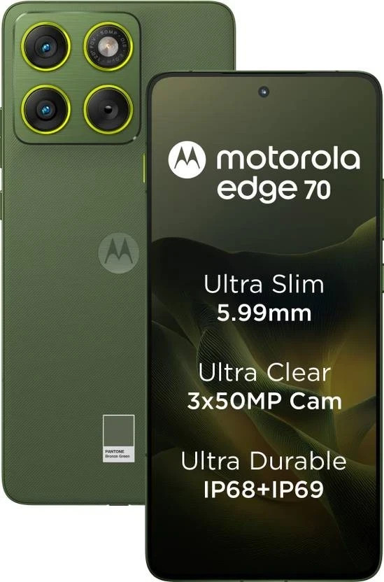 MOTOROLA Edge 70 ( Gray, 256GB 8GB RAM) Snapdragon® 7 Gen 4 Global