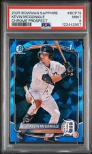 2025 BOWMAN SAPPHIRE EDITION CHROME PROSPECTS #BCP79 KEVIN MCGONIGLE PSA 9