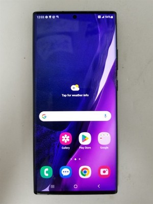 Samsung Galaxy Note20 Ultra 128GB Black SM-N986U (Unlocked) Damaged zD2568