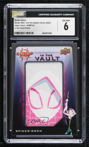 2022 Marvel Spider-Man: Into the Spider-Verse Mask Spider-Gwen CGC 6 Patch 0u0t