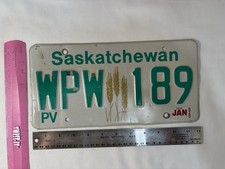 Vintage 1998 Saskatchewan WPW 189 License Plate