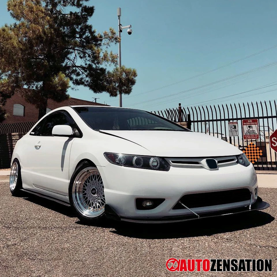 Fit 2006-2011 Honda Civic Coupe Black LED Halo Projector Headlights Left+Right Foto 4 de 4