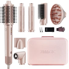 7MAGIC 7 in 1 Hair Styler & Hair Dryer Brush, 110,000 RPM High-Speed Blow Dry...