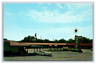 #ad Western Motel Old Car Abilene Texas TX Postcard $5.39