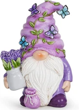 Lavender Dream Gnome - Purple Fragrance Wonderland Journey Spring Swedish Tom...