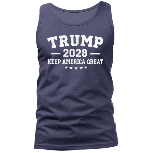 Donald Trump 2028 Keep America Great Again Political  Tank Top - Picture 9 of 11