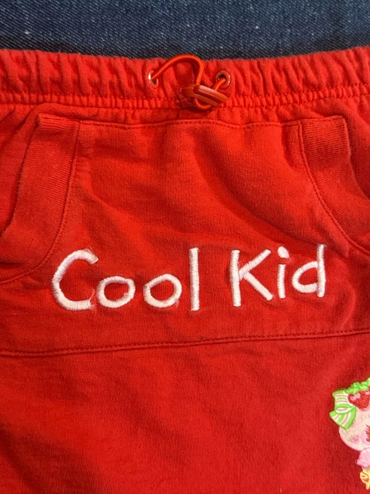 Винтажный Y2K клубника шорткейк розовый юбка шорты размер 7/8 ретро весело красный - Изображение 4 из 4