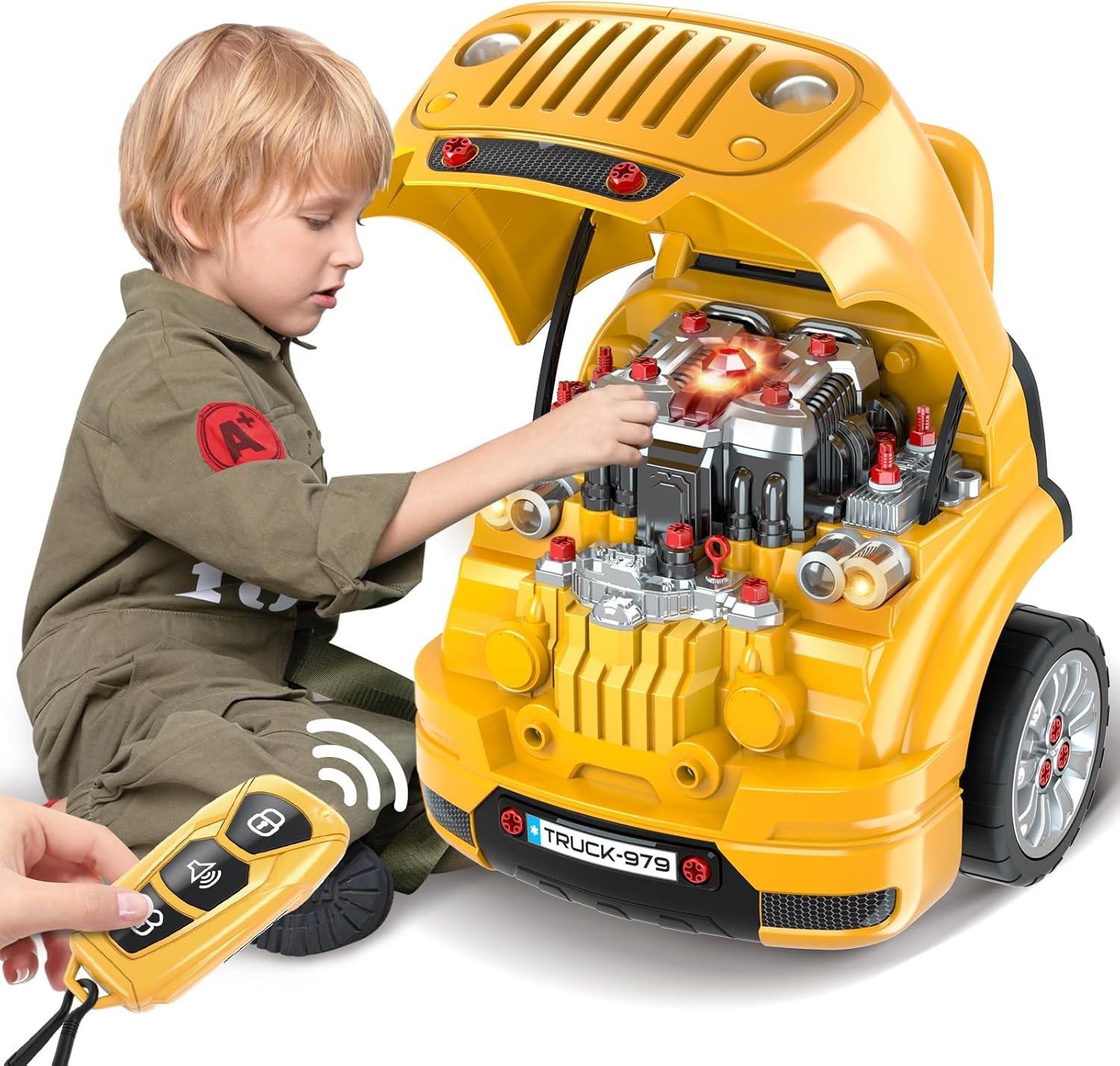 SpringFlower Big Truck Engine Mechanic Repair Set for Kids