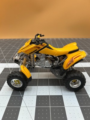 NewRay Bombardier DS650 Yellow 1:12 Die-Cast ATV Model Rubber Tires