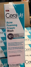 CeraVe Acne Foaming Cream Cleanser 10 Benzoyl Peroxide 5 fl oz Face/Body
