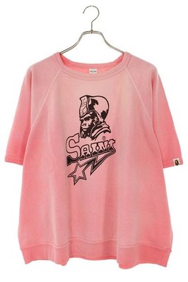 A Bathing Ape St. Michael Size: XL Front Print Short Sleeve Sweatshirt T-Shirt
