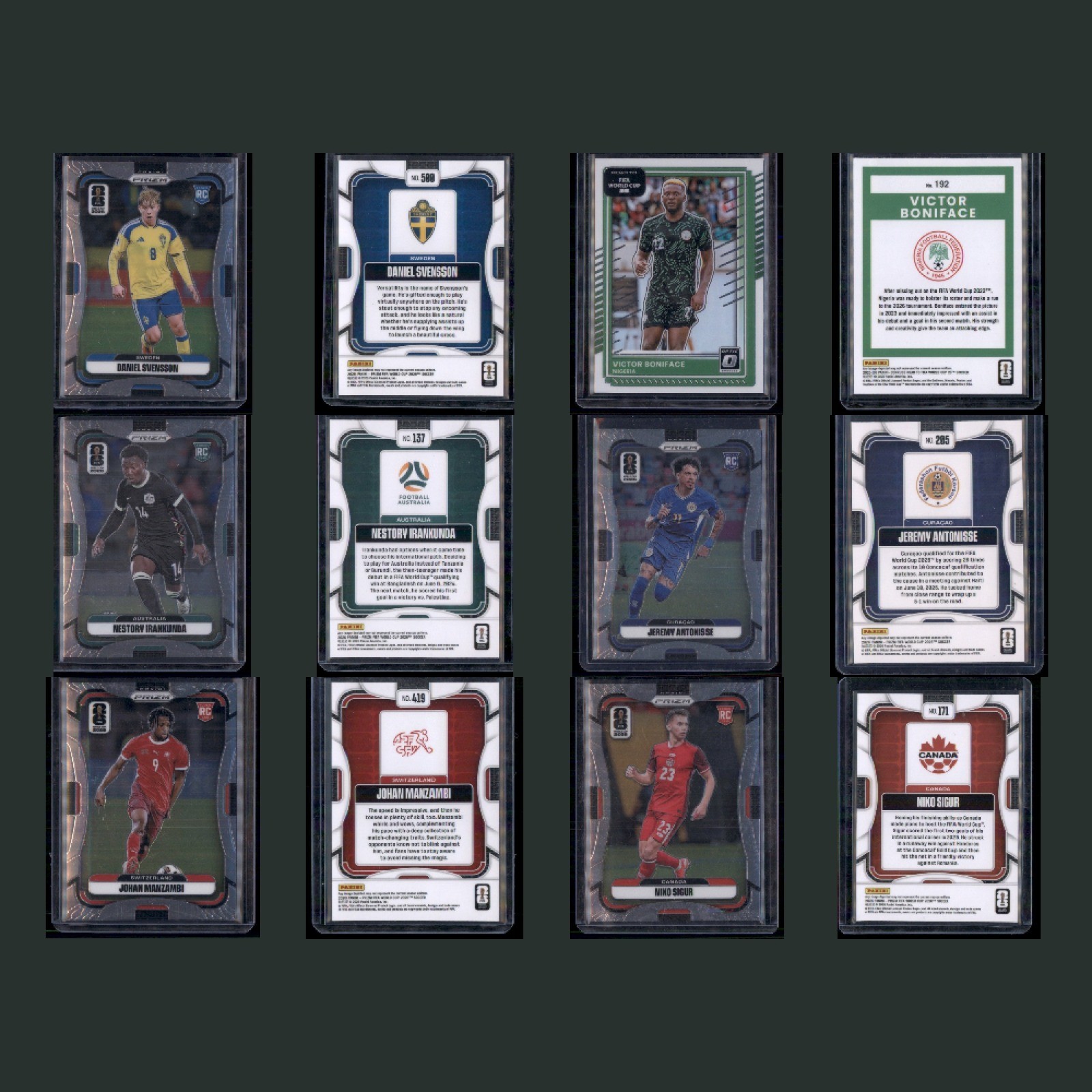 Soccer Card Lot 100 Cards Inserts Color Rookies Topps Prizm Show Ready Toploaded view 18
