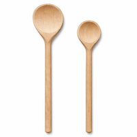 Neustanlo KochlöFfel Set Holz 2-Teilig 25,5Cm 21,5Cm Naturbelassen Robust
