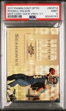 2017 Contenders Optic MVP golf Vinyl 1/1 #MVP14 Russell Wilson PSA 9
