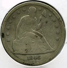1846-O Seated Liberty Silver Dollar - New Orleans Mint - Q755