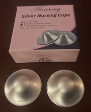 Silver Nursing Cups 925 Nipple Shields for Nursing Newborn Heals Sore Nipples