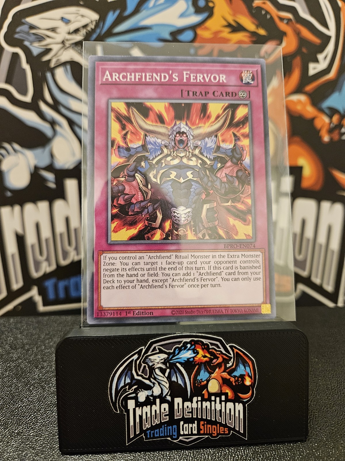 BPRO-EN074 Archfiend's Fervor : Common 1st Edition Mint YuGiOh Card