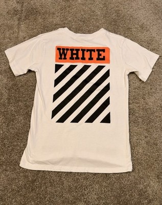 Off-White Main Label men's graphic tee white logo graphic print size M