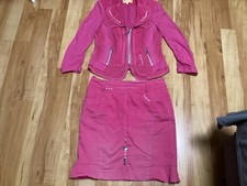 BIBA Zweiter Blazer und Rock  Rosa Größe 38/40 Schick