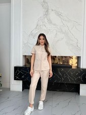 Premium Women  s Medical Scrubs Set Polyviscose New