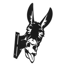  Outdoor Garden Donkey Modeling Statue Metal Art Garden Ornament Vivid Donkey