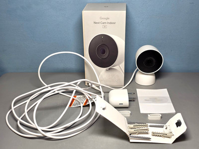 Google Nest Cam Indoor - Wired, 2K, HDR, 152° - 3rd Generation - New Open Box