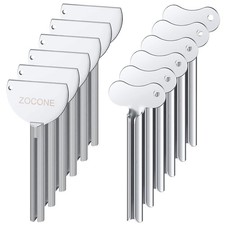 ZOCONE Toothpaste Squeezer, 12pcs Metal Tube Squeezer Key Stainless Steel Toothp