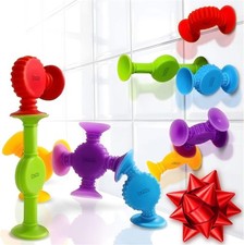 BUNMO Stocking Stuffers for Kids - Toddler Suction Bath Toys - 10 Pack
