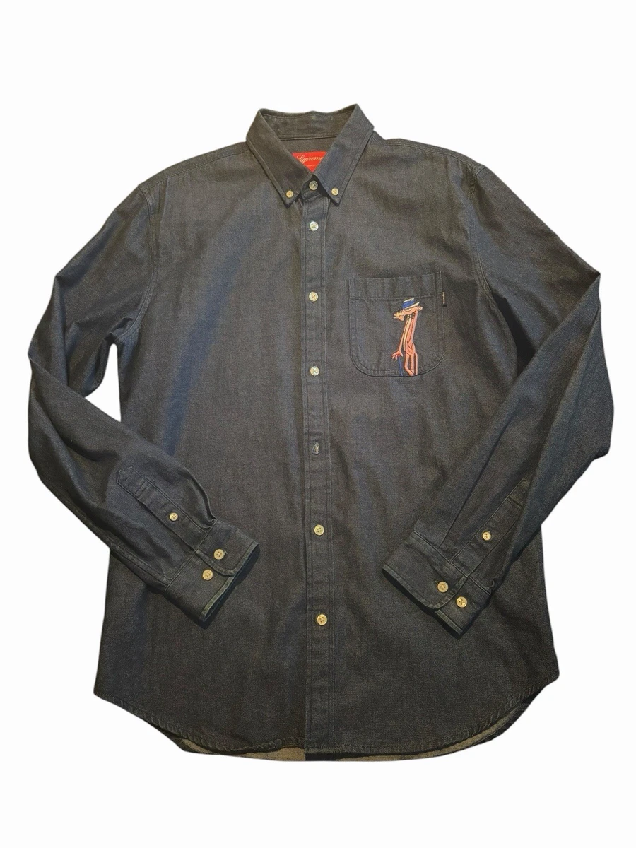 Supreme Denim Casual Button-Down Shirts for Men | eBay