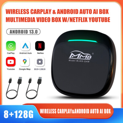 Ai Box Wireless Carplay & Android Auto 8G+128G für 2017-2024 spätere Modelle