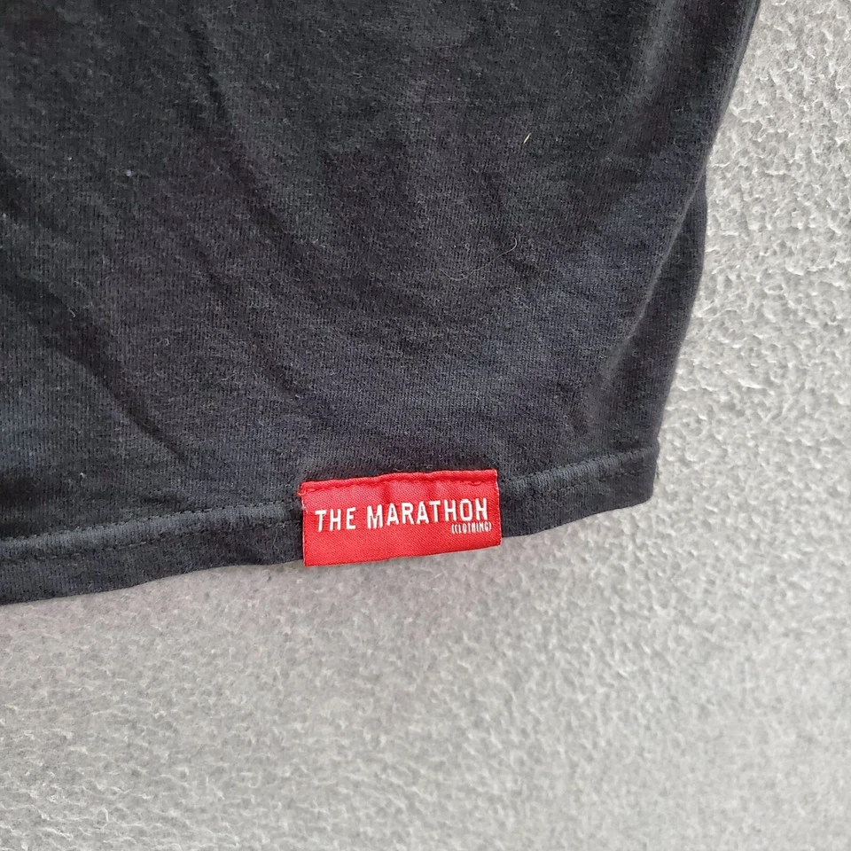 The Marathon Clothing Men T-Shirt Medium Black Logo Spellout Short Sleeve Tee - Image 2 of 4