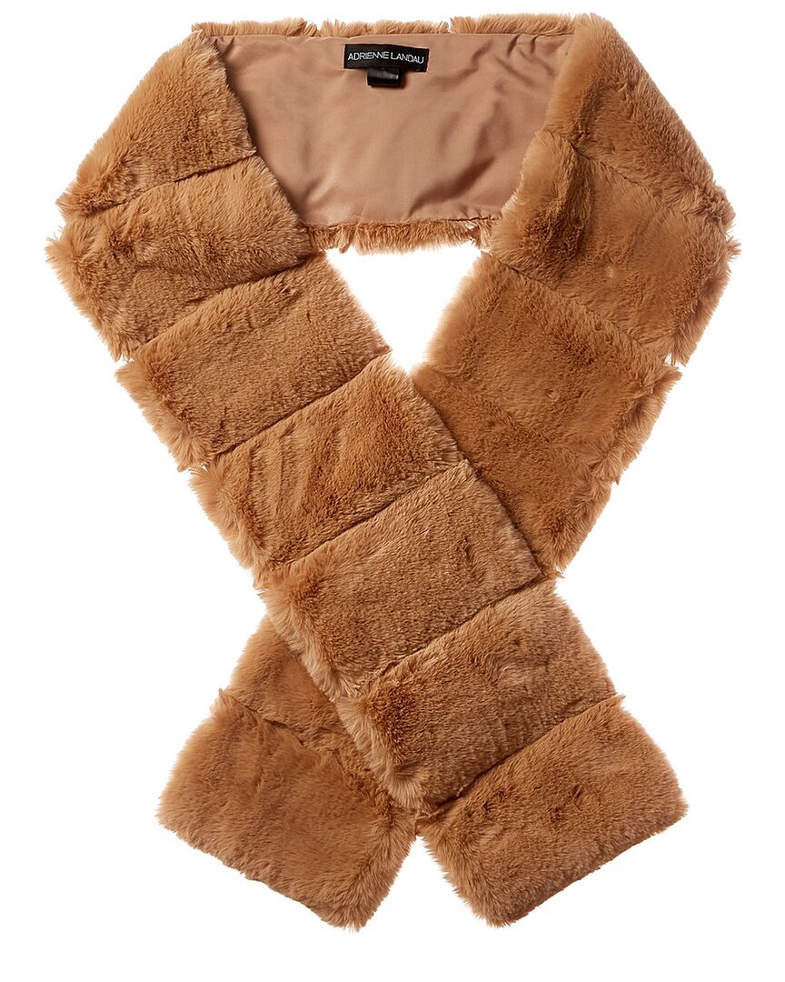 Шарф Adrienne Landau женский коричневый