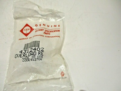NEW GENUINE OEM FSP WHIRLPOOL 4312402 REFRIGERATOR OVERLOAD