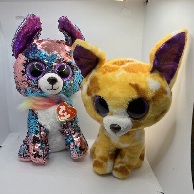 Stuffed Toy Beanie Boo Yappy X Ty Beanie Boo Chihuahua Dog Plush