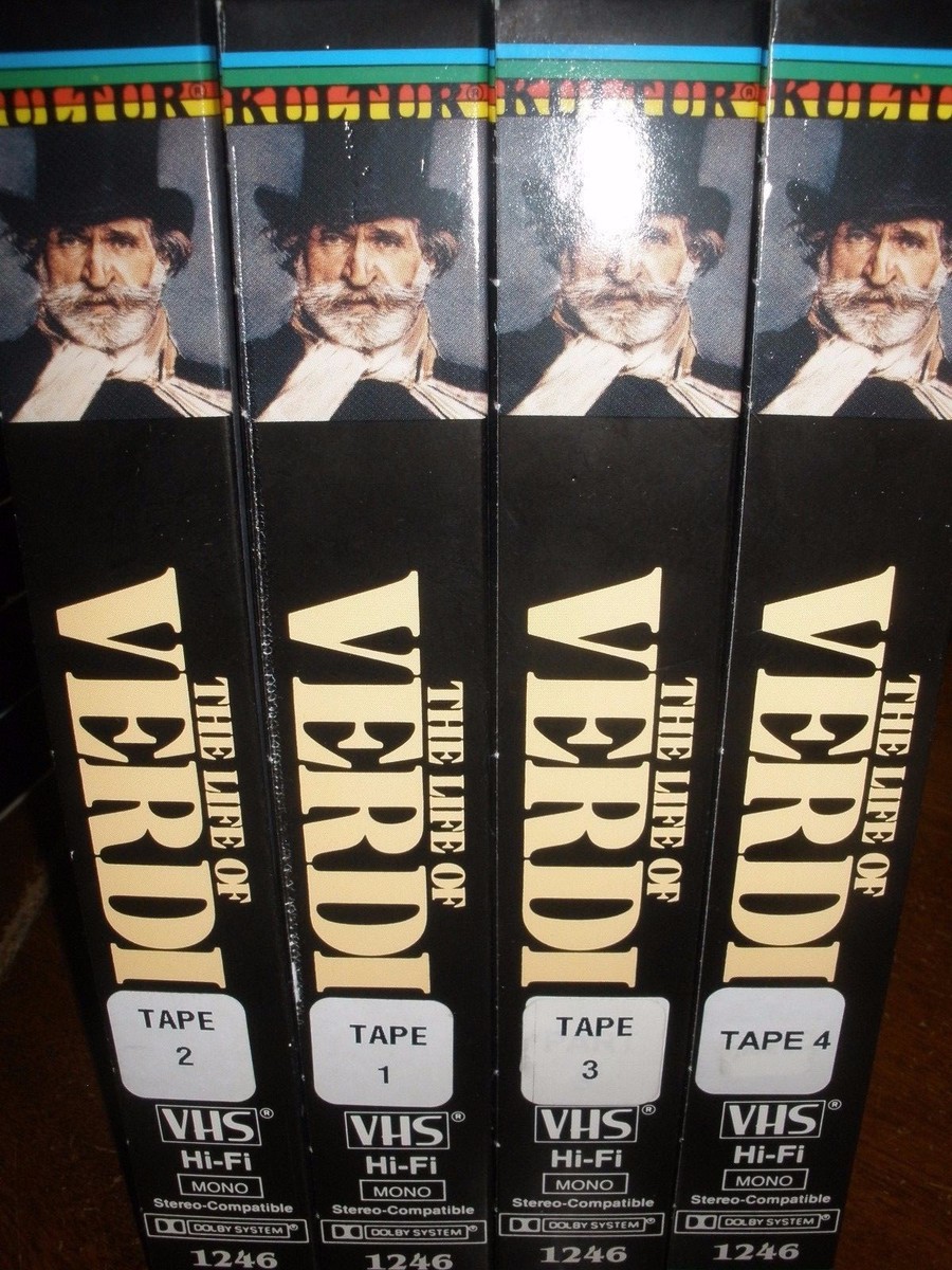 (未使用･未開封品)Life of Verdi [VHS] Lot of 4 The Life of Verdi VHS Tapes | eBay