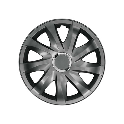 16 Zoll Radkappen Radkappen Verkleidungen Auto Universal 4-teiliges Set Gold & Schwarz Matt Langlebig