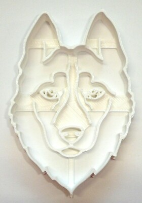 #ad HUSKY DOG FACE DETAILED DOUBLE COAT WORKING SLED BREED COOKIE CUTTER USA PR3851 $7.99