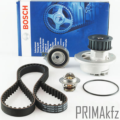 BOSCH Zahnriemen Spannrolle Wapu Thermostat für Opel Astra F G Corsa 1.4 1.6
