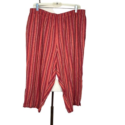 Pantalon Droit Femme Sag Harbor Rouge - Taille 1X - Occasion Très Bon état