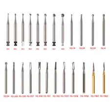 Dental Tungsten Carbide Bur FG/RA Drills Round For High Low Speed Handpiece ns