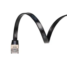 10FT U/FTP Flat Design CAT7 Gold Plated Shielded Ethernet RJ45 Copper Cable 1...