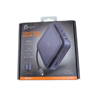 j5create Type-C Dock Dual 4K HDMI (JCD3198)