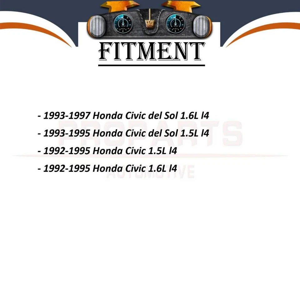 Bomba de direção hidráulica 1 peça para Honda Civic del Sol 1.6L 1993-1997 - Imagem 2 de 4