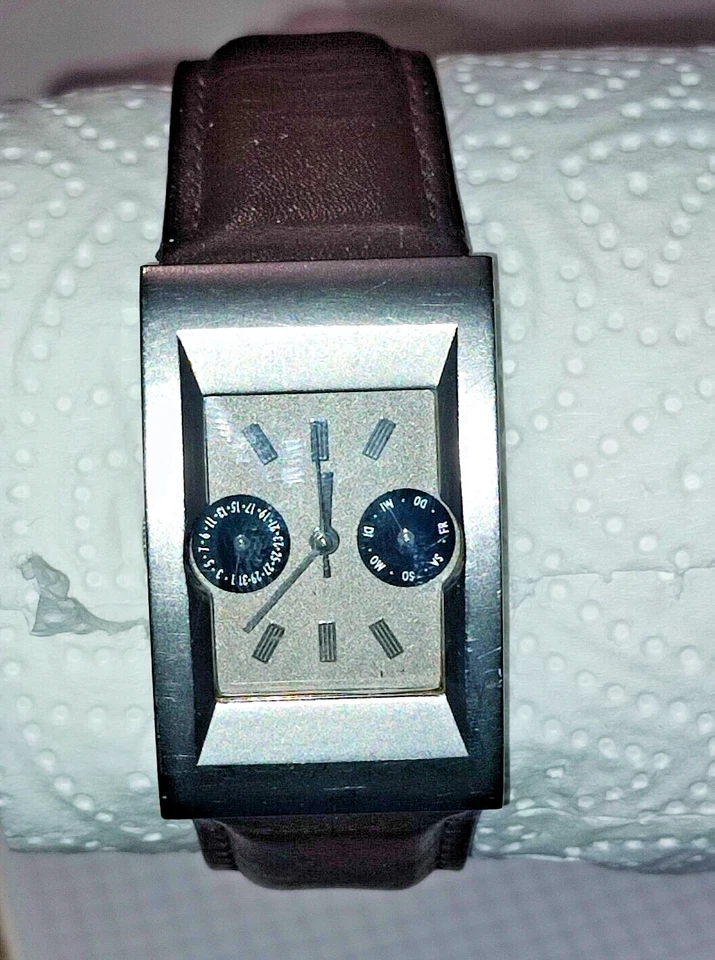 Винтажные кварцевые часы Audi водонепроницаемые 30 М прецизионный механизм стальной корпус - Изображение 2 из 4